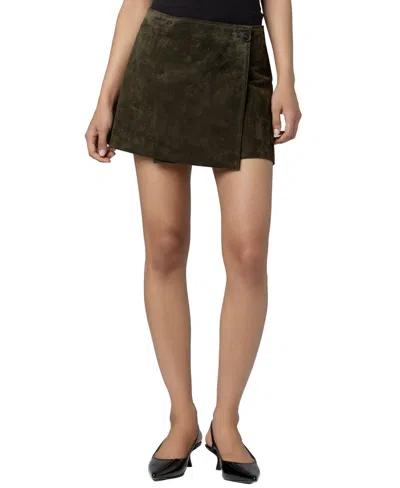 Blanknyc Women's Spicy Herbs Leather A-line Skirt In Green
