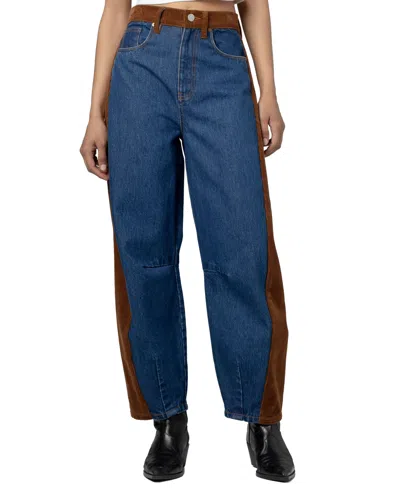 Blanknyc Women's Sunset Rodeo High-rise Barrel Jeans In Blue