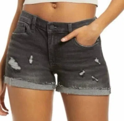 Blanknyc Women's The Fulton Roll Up Short In Black In Gray