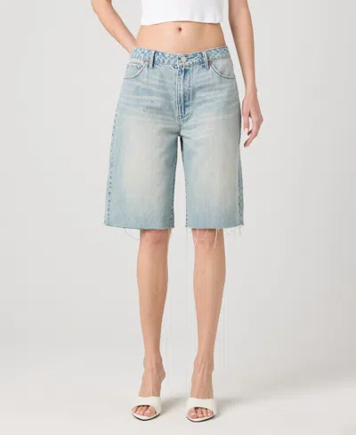 Blanknyc Women's The Leonard Loose Bermuda Denim Shorts In Blue