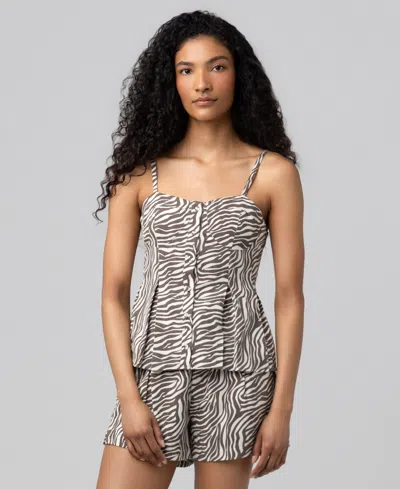 Blanknyc Women's Zebra Print Tank Top In Multi