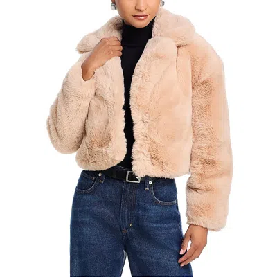 Blanknyc Womens Crop Faux Fur Faux Fur Coat In Multi