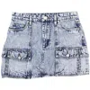 Blanknyc Womens Denim Above Knee Denim Skirt In Blue