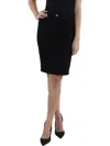 Blanknyc Womens Pencil Above Knee Denim Skirt In Black