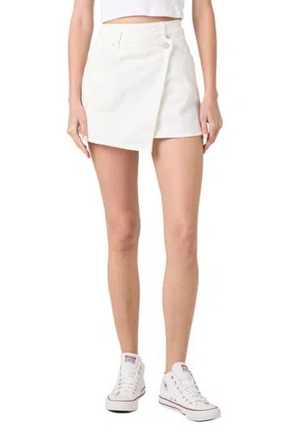 BLANKNYC BLANKNYC WRAP DENIM MINISKIRT