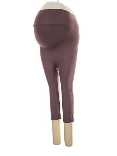 Pre-owned Blanqi Active Pants In Burgundy