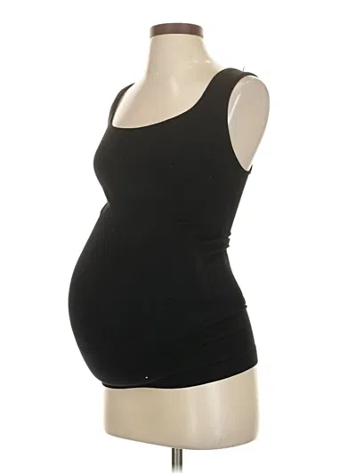 Pre-owned Blanqi Tank Top Black Strapless Neckline Tops
