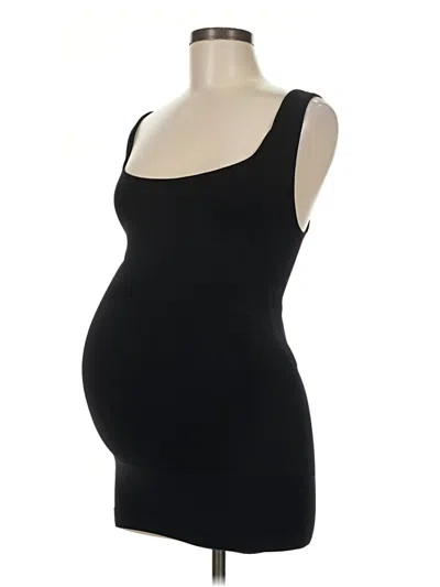 Pre-owned Blanqi Tank Top Black Strapless Neckline Tops