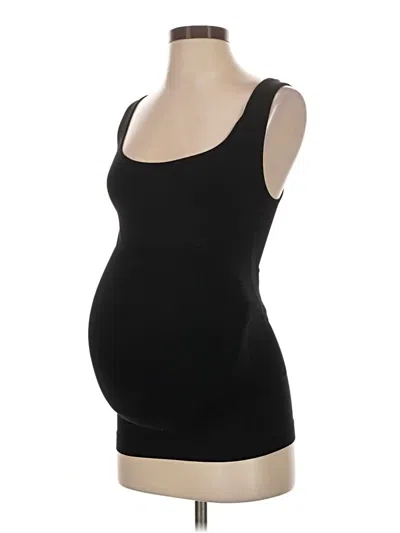 Pre-owned Blanqi Tank Top Black Strapless Neckline Tops