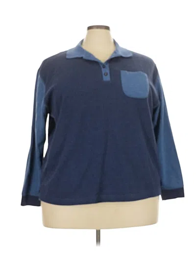 Pre-owned Blast Long Sleeve Polo Shirt In Blue