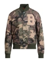 Blast-off Man Jacket Military Green Size 42 Cotton In Green