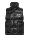 Blast-off Man Vest Black Size 42 Polyamide, Leather In Black
