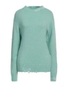 Blast-off Woman Sweater Turquoise Size Xs Acrylic, Polyamide, Mohair Wool, Elastane In Blue