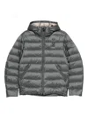 Blauer Acton Hooded Zip-up Jacket In Gray