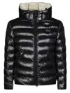 Blauer Quilted Ripstop Nylon Jacket In Black