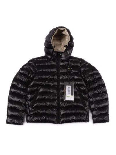 Blauer Kids' Adams Junior Down Jacket In Black