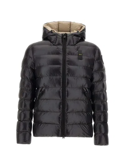Blauer Adams Quilted Down Jacket In Black