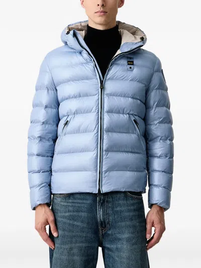 Blauer Adams Quilted Hooded Jacket In Blue