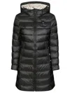 Blauer Agnes Long Hooded Jacket In Black