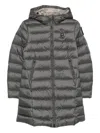 Blauer Agnes Quilted Coat In Gray