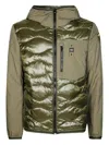 Blauer Albert Hooded Quilted Jacket In Green