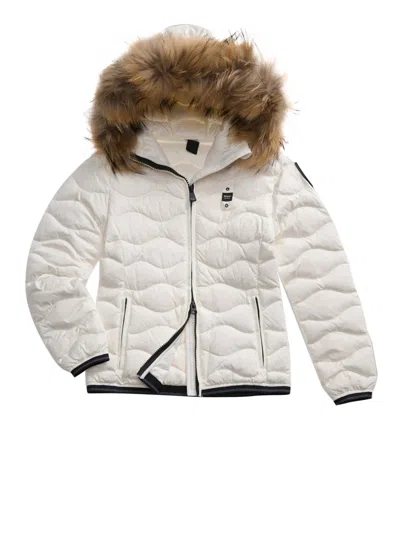 Blauer Aldie Onde Puffer Jacket In White