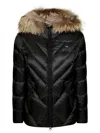 Blauer Alicia Piumino Cappuccio Pelo In Black
