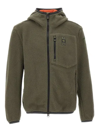 Blauer Alleghany Hooded Fleece Jacket In Green