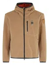 Blauer Alleghany Hooded Zip Jacket In Gold