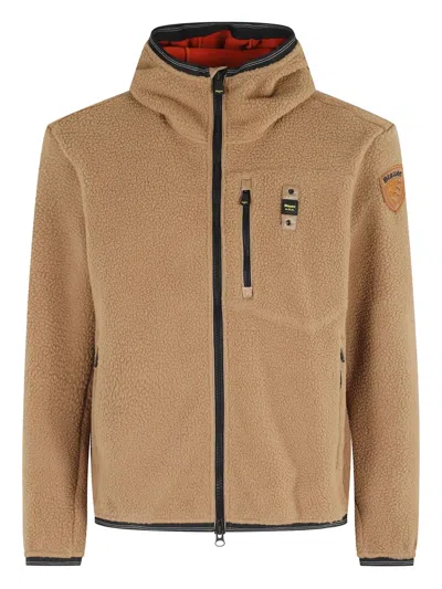 Blauer Alleghany Hooded Zip Jacket In Gold