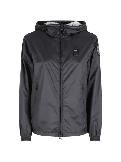 Blauer Anawan Hooded Jacket In Black