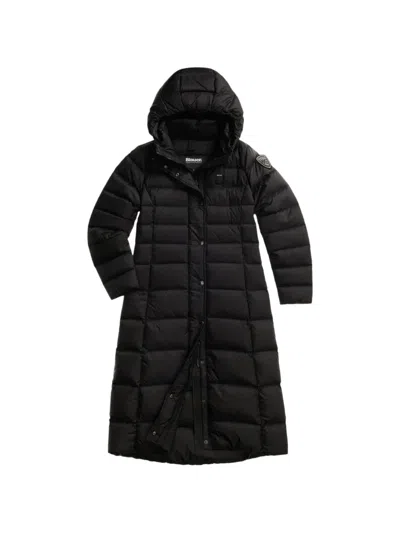 Blauer Anita Quilted Hooded Jacket In Black