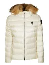 Blauer Arcadia Fur-hooded Puffer Jacket In White