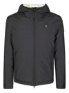 Blauer Ballard Hooded Jacket In Black