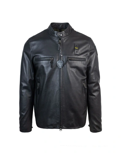 Blauer Biker Ezekiel Nero In Black