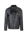 Blauer Biker Ezekiel Nero In Black