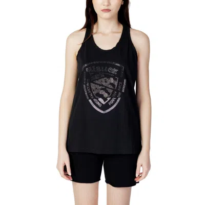Blauer Cotton Tops & Women's T-shirt In Black