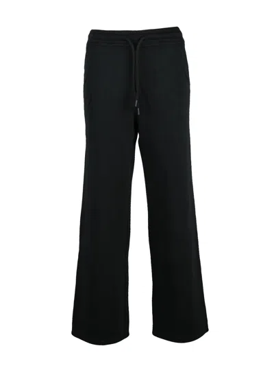 Blauer Black Cotton Wide-leg Sweatpants
