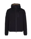 Blauer Giubbino Con Interno In Eco Pelliccia Devon Nero In Black