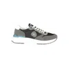 Blauer Black Leather Men Sneaker In Multi