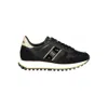 Blauer Black Leather Women Sneaker In Black