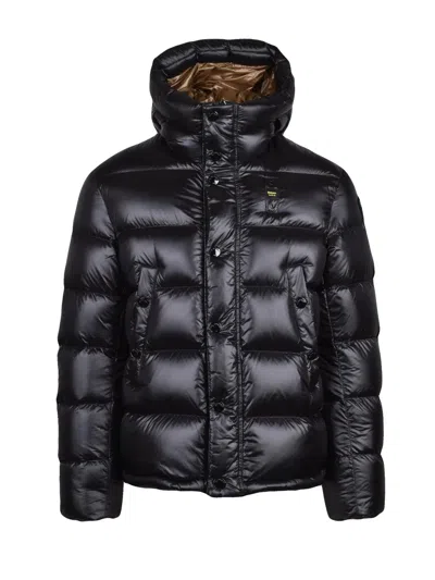 Blauer Black Polyamide Down Jacket