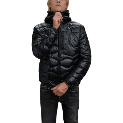 Blauer Black Polyamide Full-length Men's Jacket
