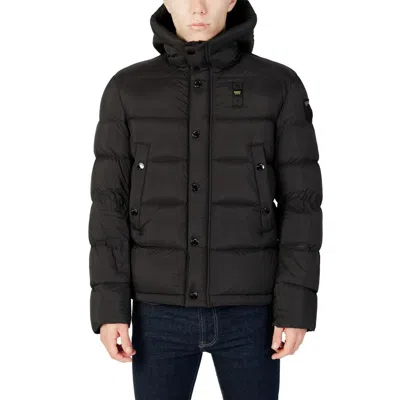 Blauer Black Polyamide Biker Jacket