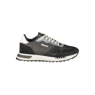 Blauer Black Polyester Athletic Sneakers In Animal Print