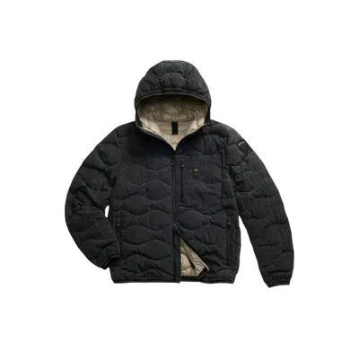 BLAUER BLAUER BLACK POLYESTER MEN'S COAT