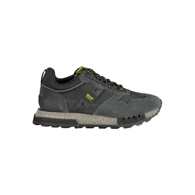 Blauer Black Polyethylene Men Sneaker In Gray