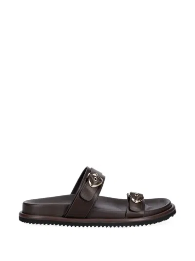 Blauer Bloom03 Buckle-fastening Leather Sandals In Burgundy