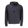Blauer Blue Elastane Shell Jacket In Gray