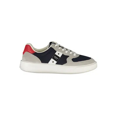 Blauer Buck Suede-panel Colour-block Sneakers In Blue